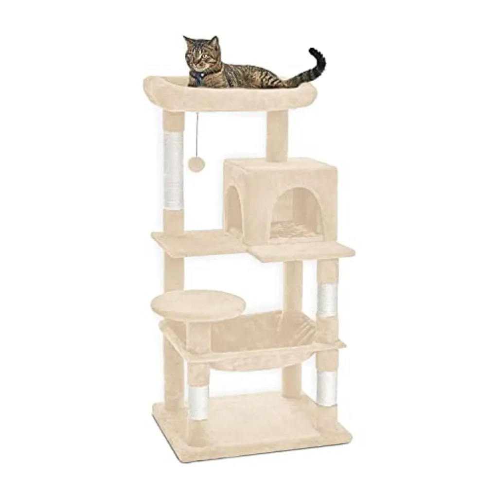 118cm Plush Cat Tree Condo