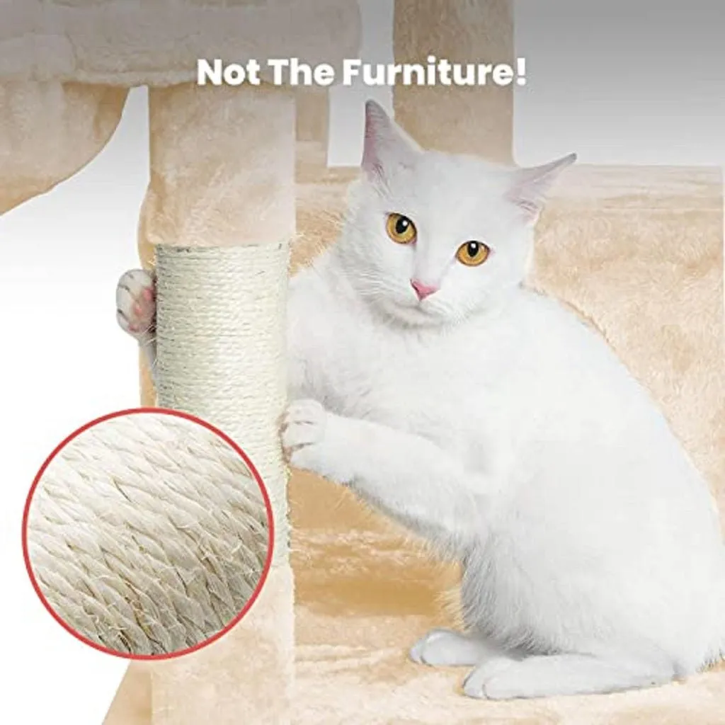 118cm Plush Cat Tree Condo