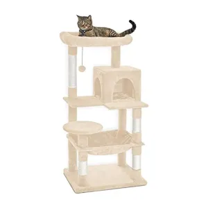 118cm Plush Cat Tree Condo