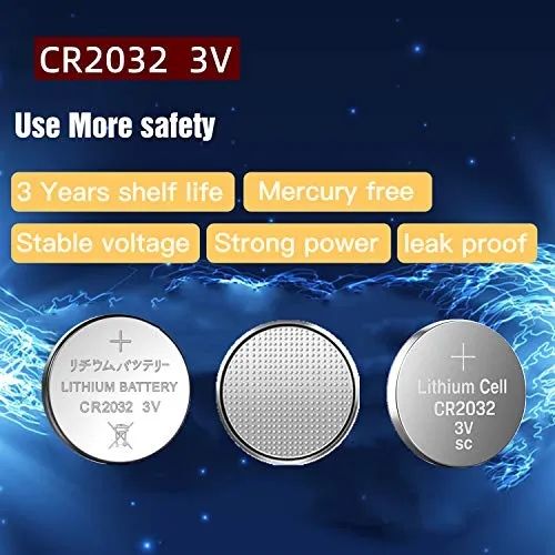 50 pcs Pack - CR2032 Battery 3v Lithium Button Cell Coin 2032 Battery Nightkonic