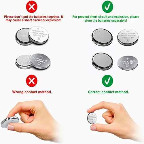 50 pcs Pack - CR2032 Battery 3v Lithium Button Cell Coin 2032 Battery Nightkonic