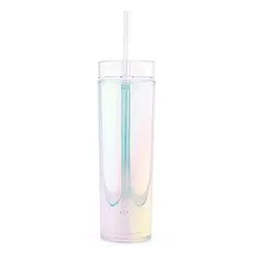 PLASTIC DRINK TUMBLER - IRIDESCENT